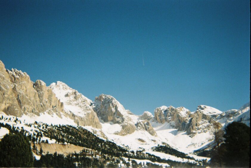 A shot from the ski trip.