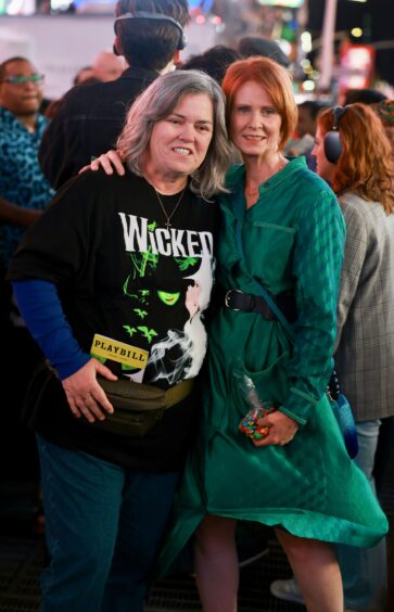 Rosie with Cynthia Nixon.