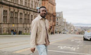 James Emmanuel in his adopted home town of Edinburgh.