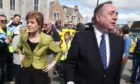 Nicola Sturgeon with Alex Salmond in 2015.