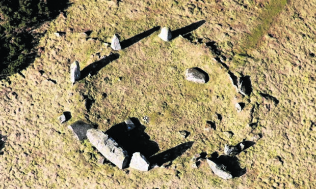 Fire damage was discovered at Aikey Brae Stone Circle near Old Deer this week.