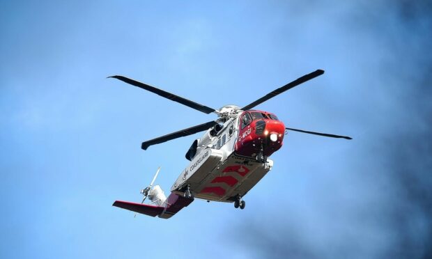 Emergency teams were called to the village on the Black Isle around 12.30pm.