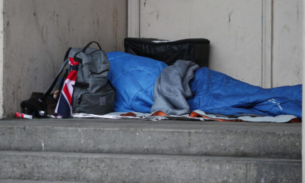 There has been an increase in the number of people forced to sleep rough.