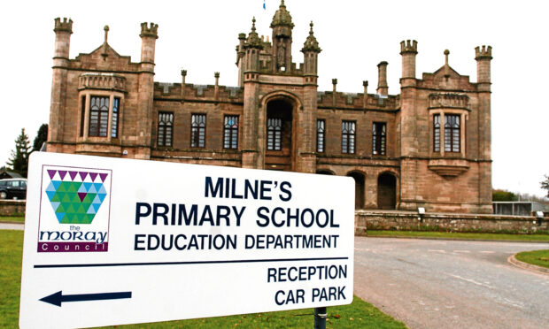 Milne's Primary School in Fochabers.
