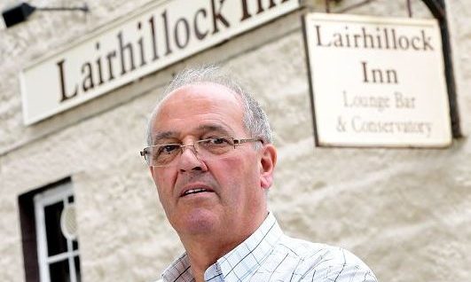 Sandy Law, owner of the Lairhillock Inn, is one of the business owners who has lost out as a result of the closure. (Picture: Kami Thomson)