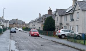 Officers were called to Rosehaugh Road in the early morning of Wednesday. Image: Sandy McCook/DC Thomson