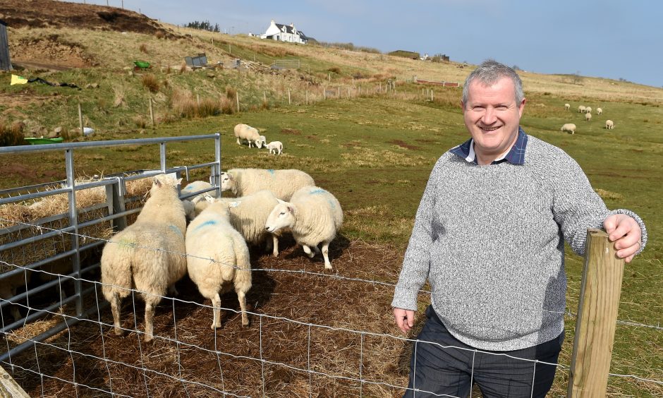 Ian Blackford at his croft on Skye.