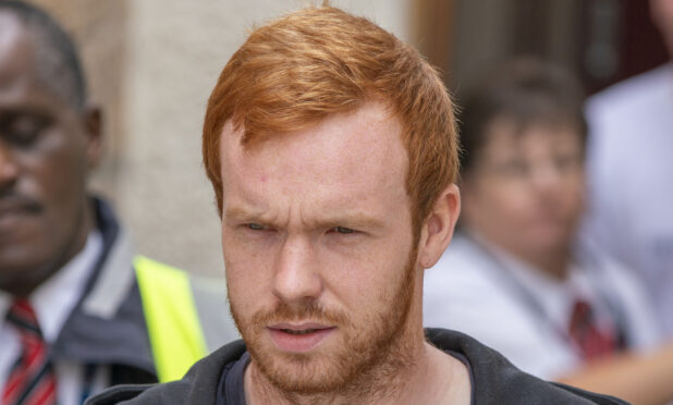 Josh Anderson leaving court on an earlier occasion. Image: DC Thomson