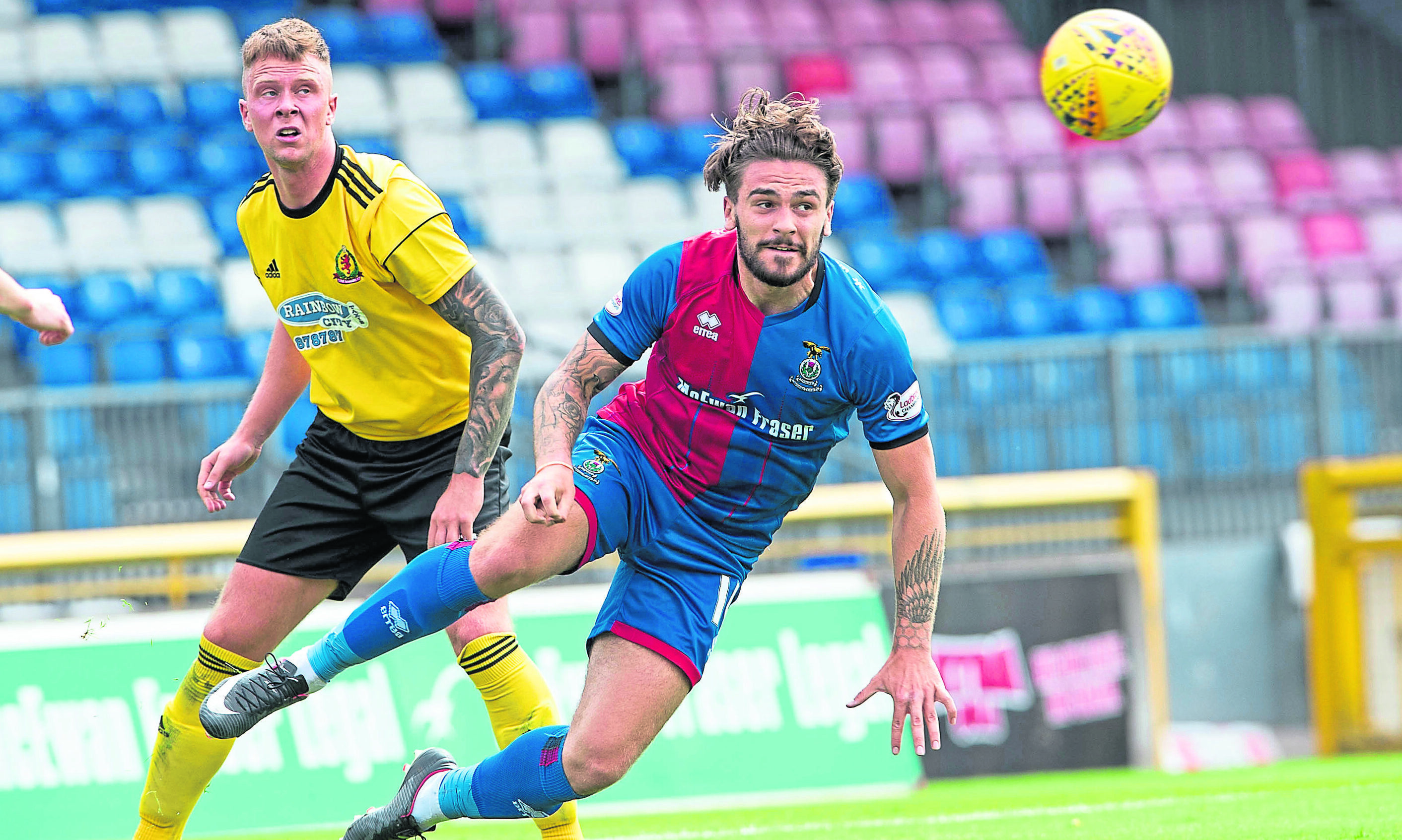 Striker George Oakley is back at Caley Thistle.