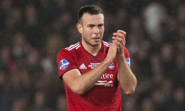 Defender Andy Considine during his time at Aberdeen. Image: SNS