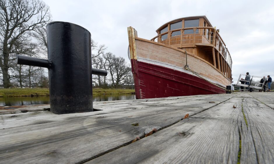 the Highland Lassie docked and awaiting passengers