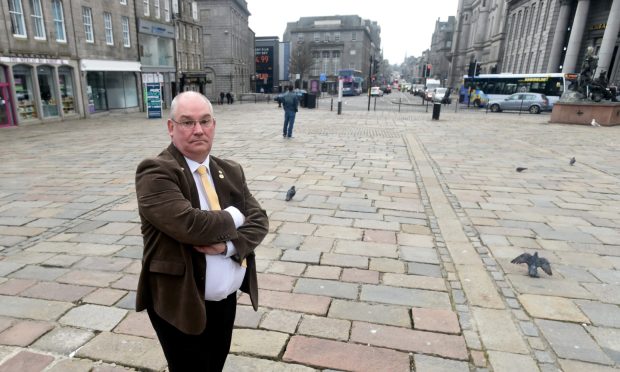 Dell Henrickson (pictured) has found that 44 buildings in the Castlegate require urgent safety work. Picture by Heather Fowlie.
