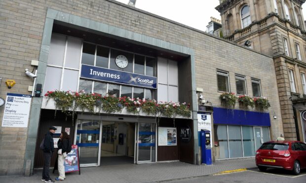 Inverness train station. Image: Sandy McCook/DC Thomson.