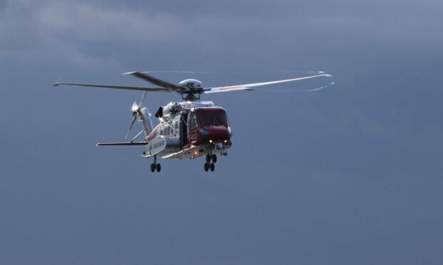 The Rescue 900 helicopter based in Sumburgh was called to the incident.