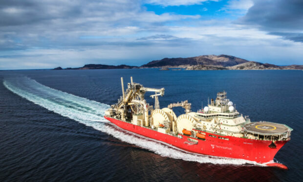 The Deep Energy, TechnipFMC's state-of-the-art pipelay vessel.