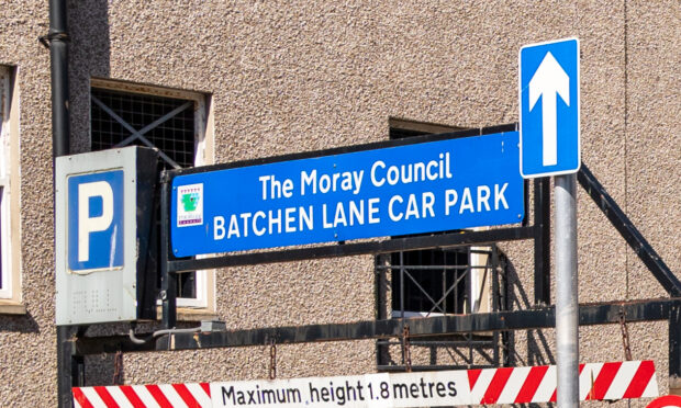 Batchen Lane Car Park in Elgin.