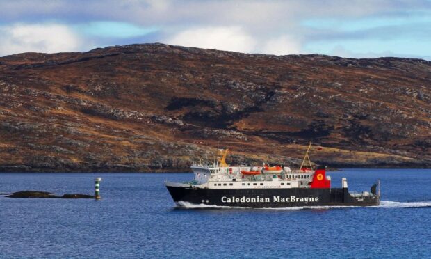 The MV Lord of the Isles which operates the Mallaig to Armadale ferry crossing for CalMac.