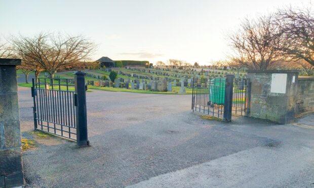 The current cemetery on Linkwood Road in Elgin.