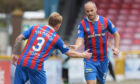 David Raven, right, when playing for Caley Thistle.