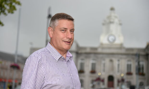 Derek Ritchie, manager of the We Are Inverurie Bid.