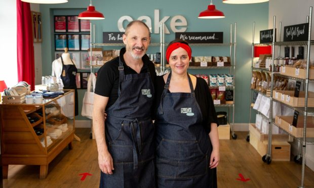 Jeni Hardie and her husband, Douglas, owners of Bad Girl Bakery, are preparing to reopen the Muir of Ord cafe. Image: DC Thomson