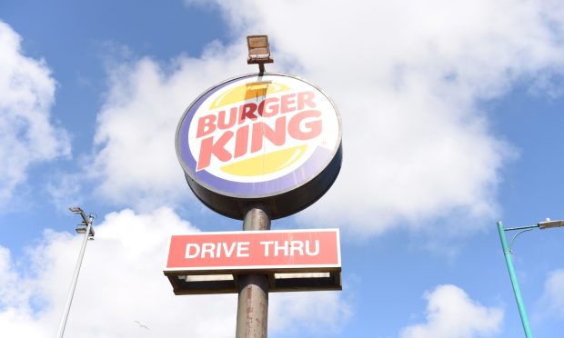 Burger King sign.