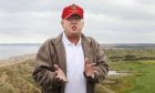 Donald Trump at his Aberdeenshire resort.