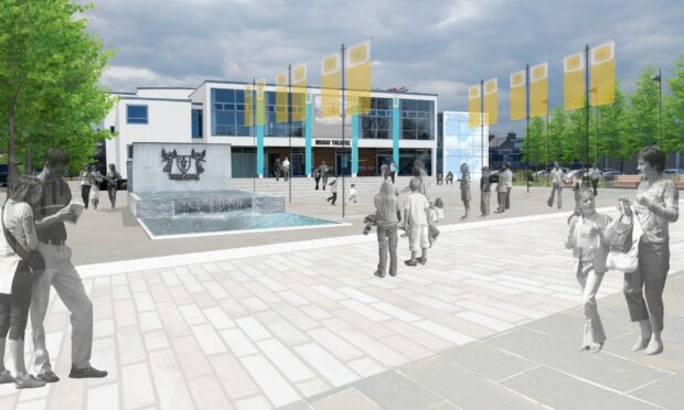 Artist impression of redeveloped Elgin Town Hall.