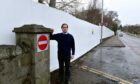 Councillor Martin Greig, at the site of the former Treetops Hotel in Aberdeen. Concerns have been raised about trees in the area being damaged.