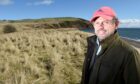 Robert Mackenzie on the site of his  proposed golf course at Nigg. Image Sandy  McCook/DC Thomson