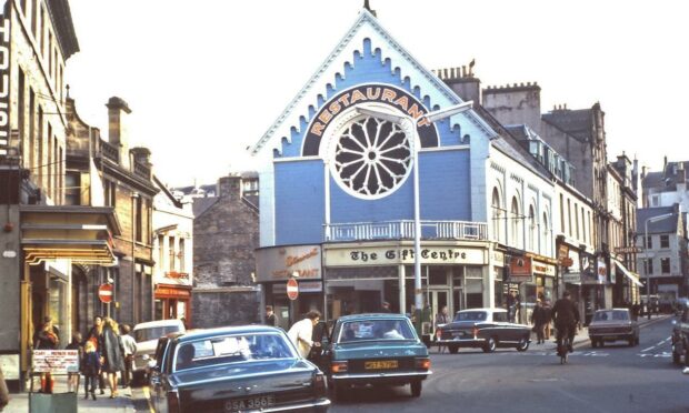 The historic rose window was a prominent landmark in Inverness