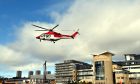 Search and rescue helicopter leaving ARI helipad