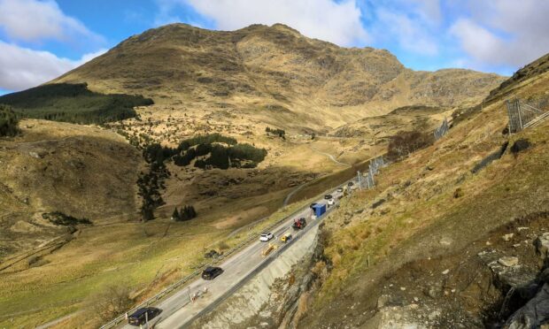 The Rest and Be Thankful has been labelled one of Scotland's most dangerous roads. Image: Bear Scotland.