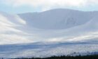Coire an t-Sneachda mountain covered in snow