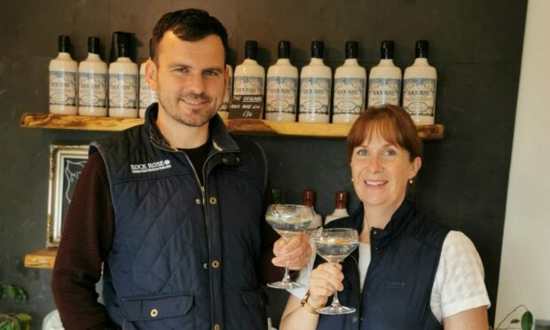 Dunnet Bay Distillers' Martin and Claire Murray.