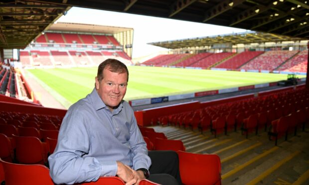 Aberdeen FC commercial director Rob Wicks at Pittodrie stadium Aberdeen