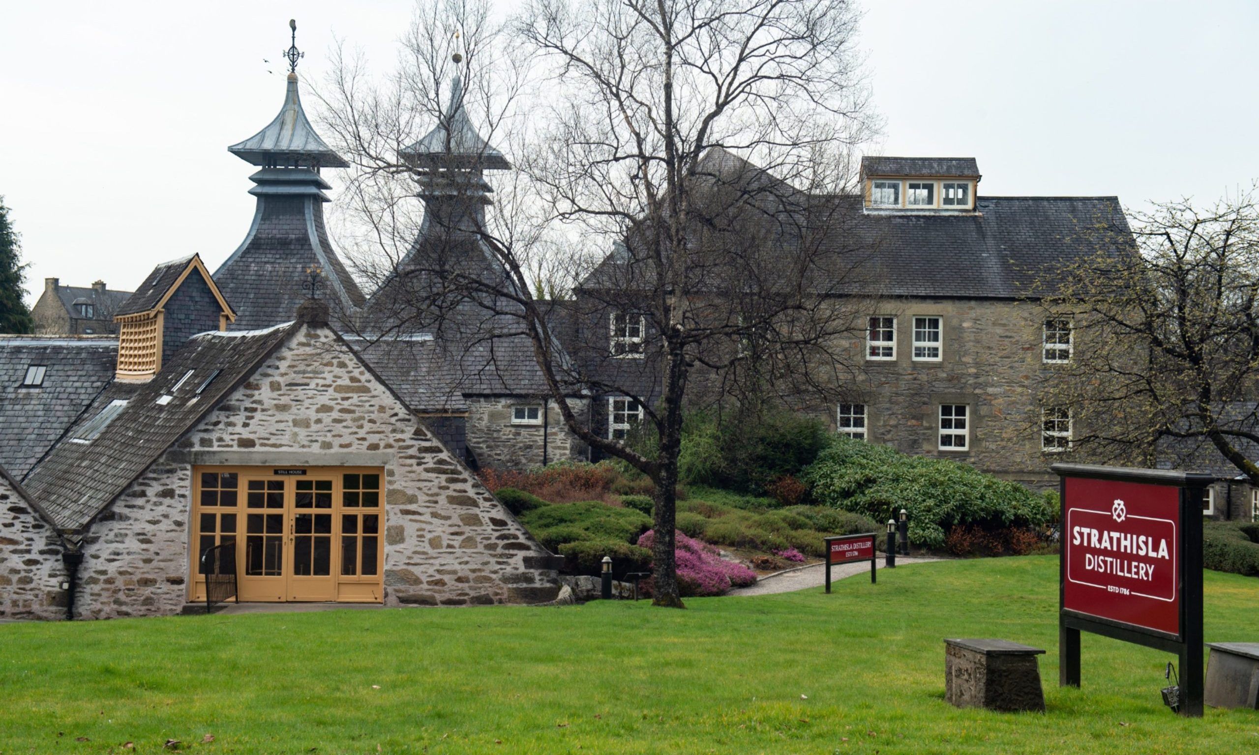 Exterior of Strathisla distillery 