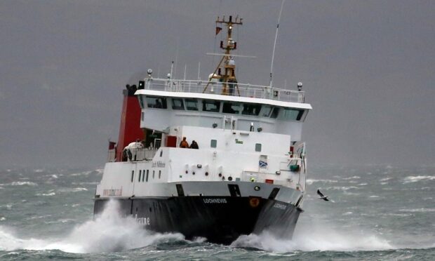 The CalMac ferry between Uist and Mallaig will be called for more than a week. Picture by Allan Milligan.