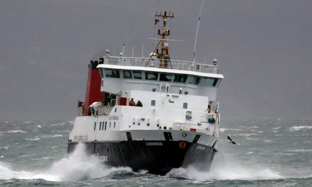 Ferry services are facing cancellation and disruption today due to adverse weather. Image: Allan Milligan