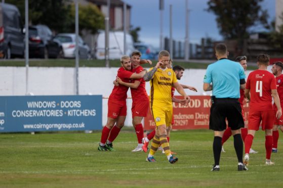 Matthew Wright (right) enjoyed a successful loan spell with Brora Rangers.