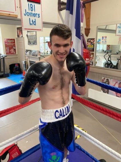 Inverness City ABC's Calum Turnbull holding his hands up