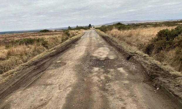 Potholes are an increasing issue in Caithness Image:  Caithness Roads Recovery.