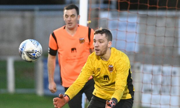 Rothes goalkeeper Sean McCarthy, right, wants to finish the season on a high