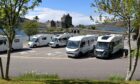 Motorhomes will now be able to stay overnight in some car parks. Picture by Sandy McCook.