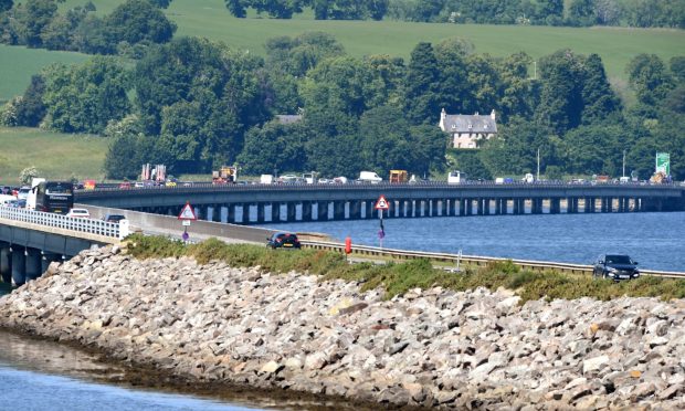 A9 at cromarty bridge restricted following crash