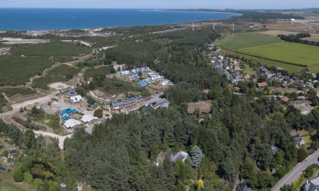 The Findhorn Foundation from the air. Image: Mark Richards/Findhorn Foundation