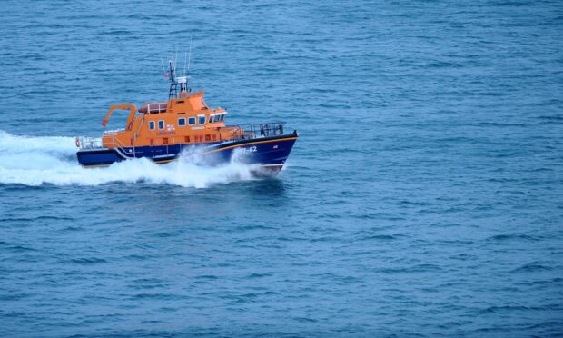 Thurso Lifeboat took part in the rescue operation. Image: Sandy McCook/ DC Thomson