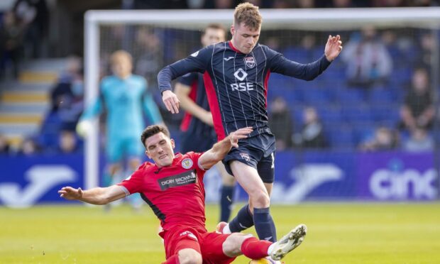Jack Burroughs in action for Ross County