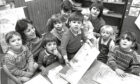 1987 - Bon Accord pre-school youngsters at Craigiebuckler church hall