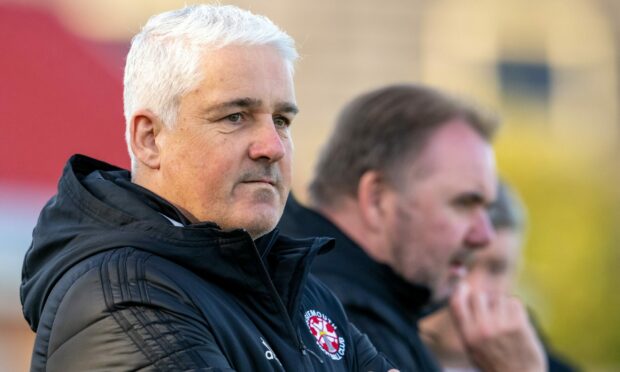 Lossiemouth manager Joe Russell.